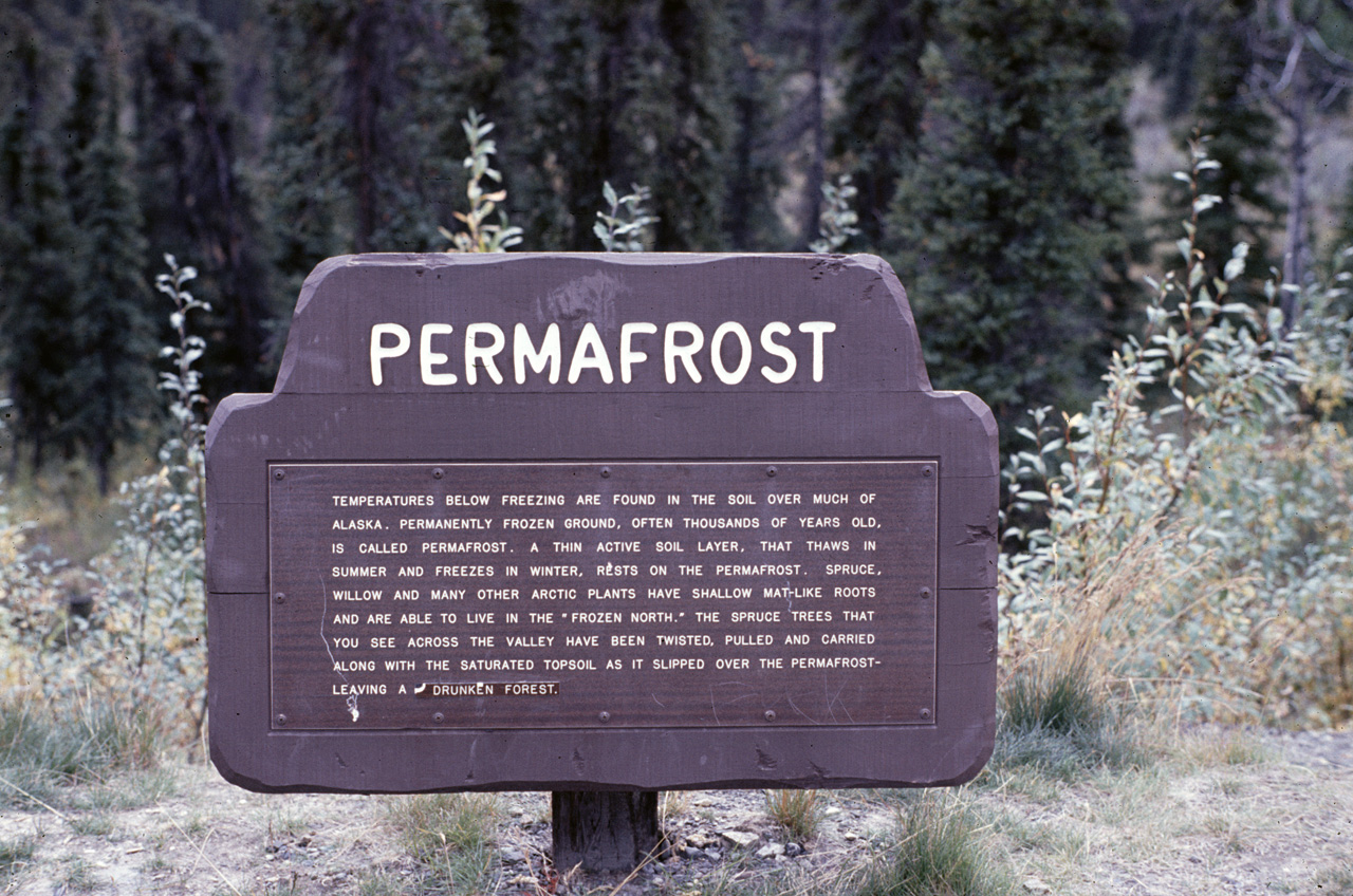 72-09-01, 079, Permafrost Sign, Mt McKinley Park, Alaska