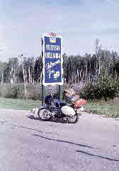 72-08-01, 176, 1970 BMW R750S Entring British Columbia, Ca1